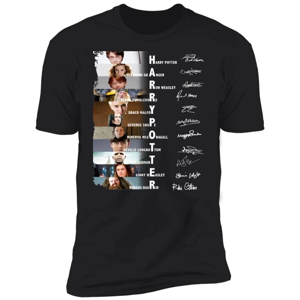 Harry Potter Actor Signature Black Classic Unisex T Shirt